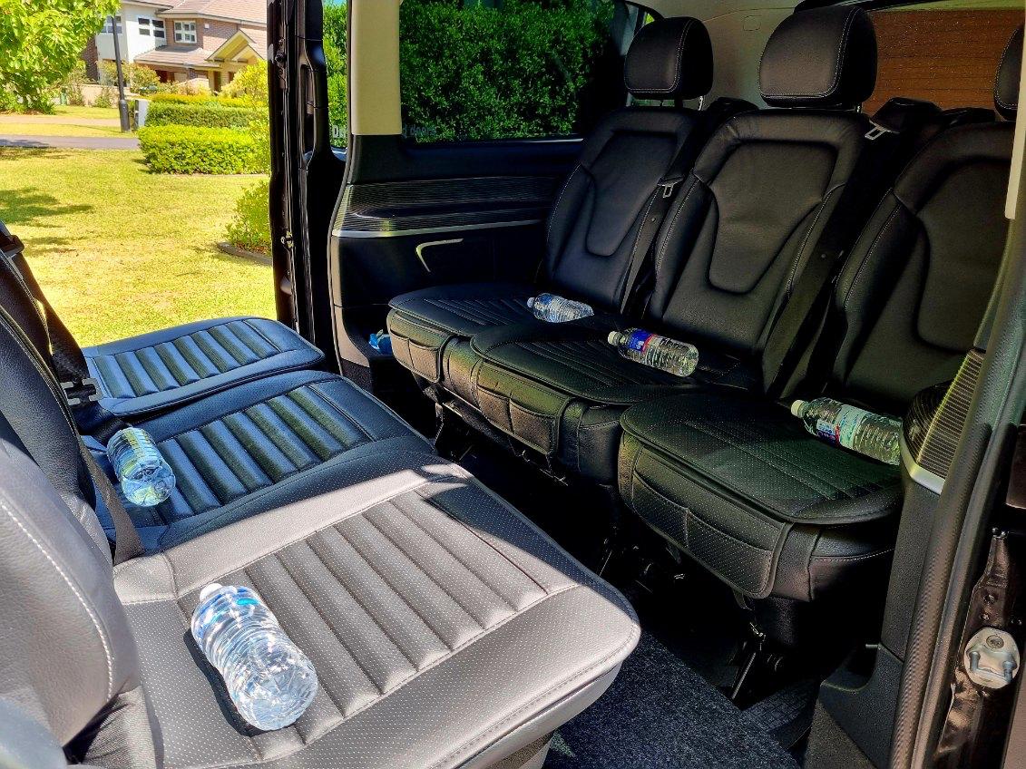 A seven-seat people mover, interior