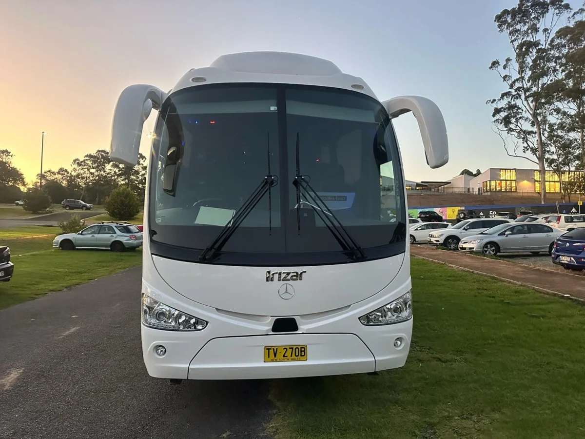 A chartered coach on a Sydney street